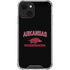 University of Arkansas-Fayetteville Razorbacks Black iPhone 14 Clear Case